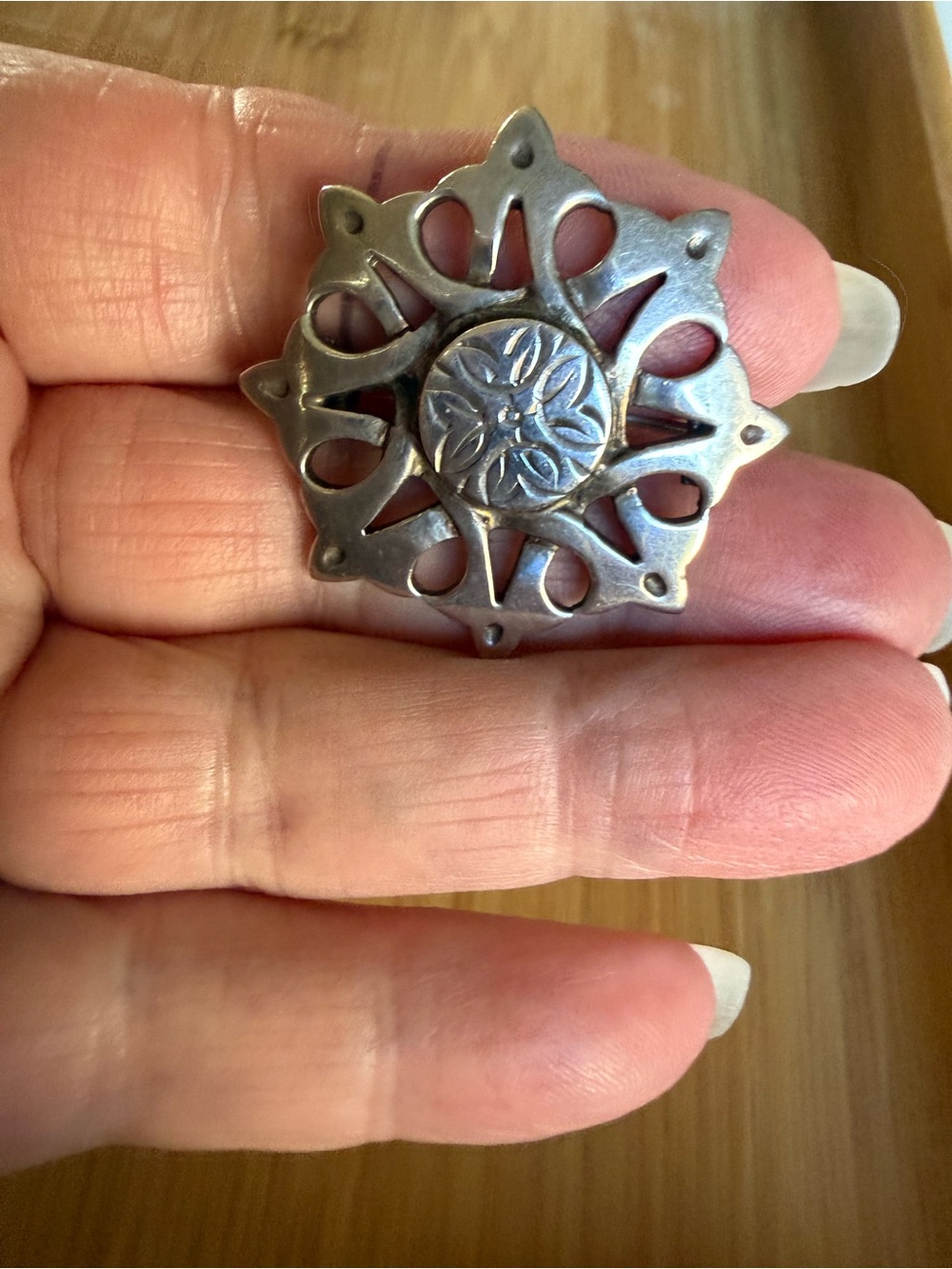 Vintage Sterling Silver Scottish or English Hallmarks Pin Brooch